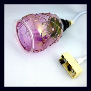 画像6: 30%OFF Northern Lights ノーザンライツ ☆ ガラスランプシェード