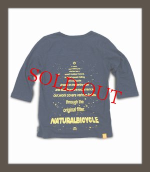 画像2: Naturalbicycle ナチュラルバイシクル x GO HEMP☆ “NATURALS” フットボールT MARINE NAVY