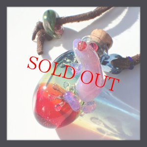 画像2: kengtaro ケンタロー ☆ ガラスペンダントトップ＜つぼかえる＞