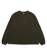 CHUMS チャムス ☆ ヘビーウエイトポケットロングスリーブTシャツ olive