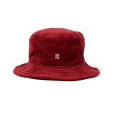 パンクドランカーズ 喜怒哀楽コーデュロイHAT burgundy