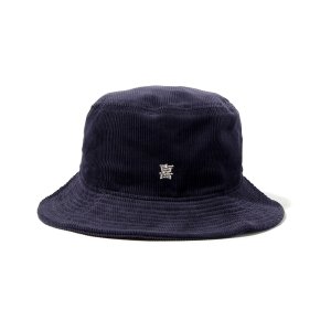 画像1: パンクドランカーズ 喜怒哀楽コーデュロイHAT navy