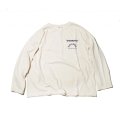 ネイタルデザイン HEMP LONG SLEEVE TEE WIDE PRINTED DAYBREAKS 2 natural