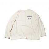 ネイタルデザイン HEMP LONG SLEEVE TEE WIDE PRINTED DAYBREAKS 2 natural