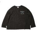 ネイタルデザイン HEMP LONG SLEEVE TEE WIDE PRINTED DAYBREAKS 2 black