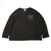 画像1: ネイタルデザイン HEMP LONG SLEEVE TEE WIDE PRINTED DAYBREAKS 2 black (1)