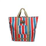 NATAL DESIGN KAMPING BIG TOTE BAG type2. retrostripe