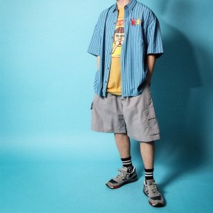 画像4: PUNK DRUNKERS 化石カーゴショーツ glay