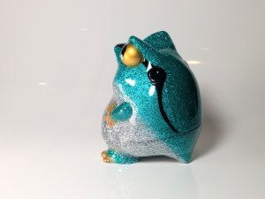 画像2: P@inter Net カエルーマ ブルーグリーン(銀ラメ)