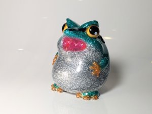 画像1: P@inter Net カエルーマ ブルーグリーン(銀ラメ)