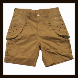 画像: 50%OFF NATAL DESIGN ネイタルデザイン ☆ ×Ficouture Kotori CARGO SHORTS Camel