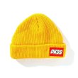 画像1: PUNK DRUNKERS パンクドランカーズ ☆ ブロック風ロゴニットCAP yellow