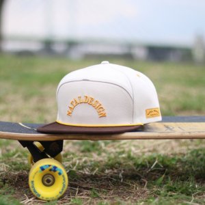 画像: NATAL DESIGN ネイタルデザイン ☆ GENTLE BOY CAP SMOKEY WHITE x BROWN