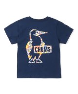 画像: CHUMS チャムス ☆ キッズブービーロゴオーシャンダイTシャツ