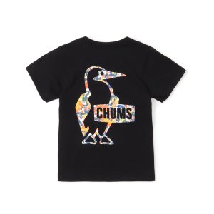 画像: CHUMS チャムス ☆ キッズブービーロゴオーシャンダイTシャツ