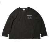 画像: ネイタルデザイン HEMP LONG SLEEVE TEE WIDE PRINTED DAYBREAKS 2 black