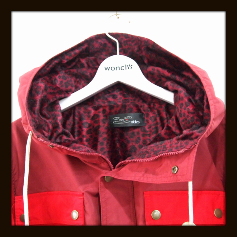 画像: ALDIES アールディーズ ☆ Leather Sleeve Mountain Parkat RED