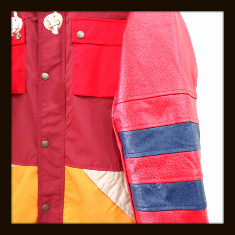 画像: ALDIES アールディーズ ☆ Leather Sleeve Mountain Parkat RED