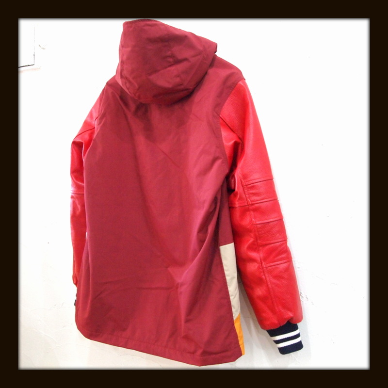 画像: ALDIES アールディーズ ☆ Leather Sleeve Mountain Parkat RED