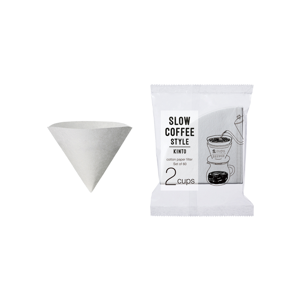 画像1: KINTO ☆ SLOW COFFEE STYLE コットンペーパーフィルター 2cups 60枚入