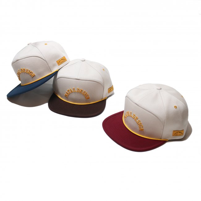 画像3: NATAL DESIGN ネイタルデザイン ☆ GENTLE BOY CAP SMOKEY WHITE x MAROON