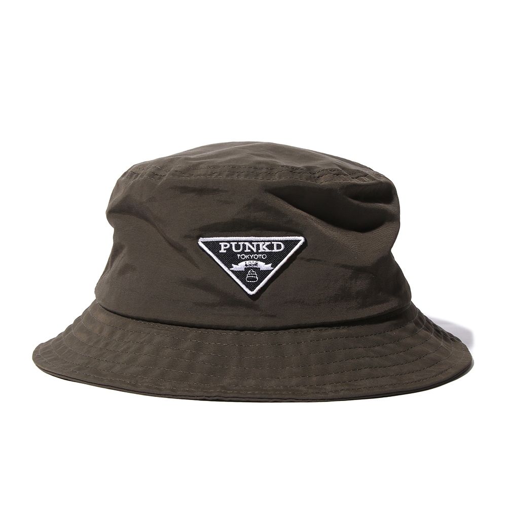 画像1: パンクドランカーズ 逆三角ロゴHAT khaki