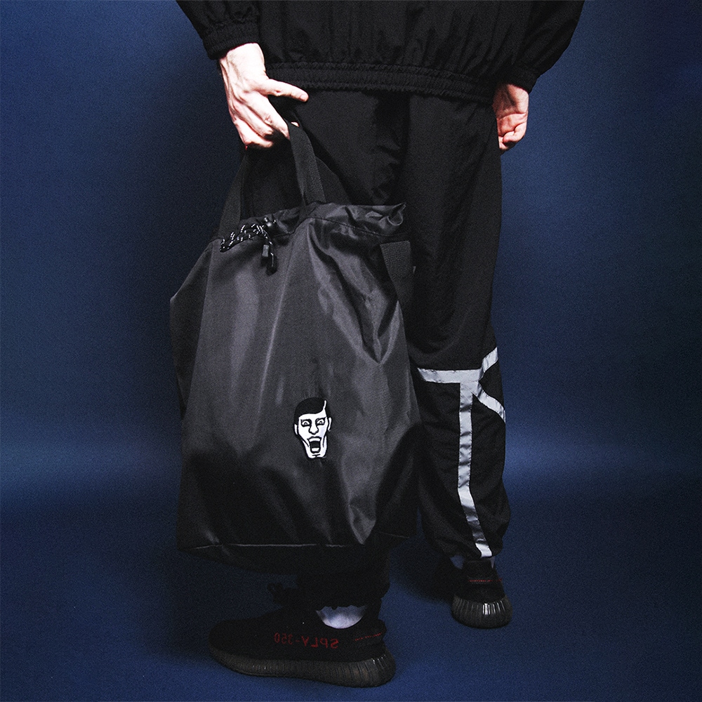 画像3: パンクドランカーズ あいつパッカブルトートBAG black