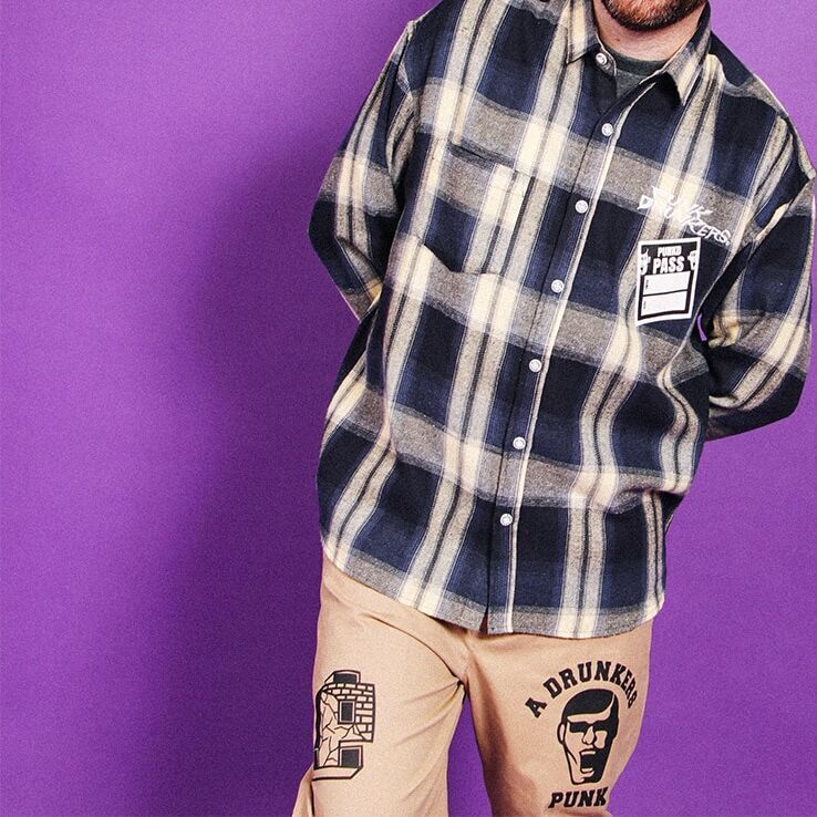 画像4: パンクドランカーズ GUESTパスネルシャツ