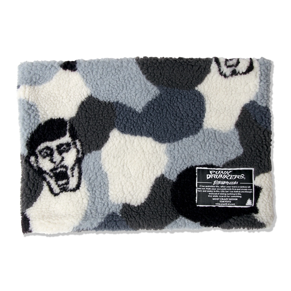 画像1: パンクドランカーズ あいつ迷彩ボアネックウォーマー